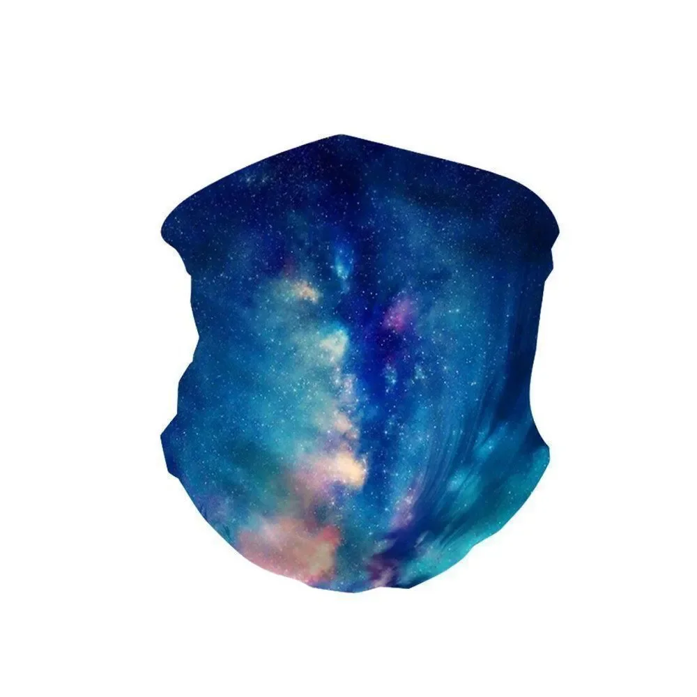 Blue Galaxy Neck Gaiter Face Mask Bandana Scarf